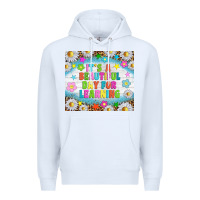 White It's a beautiful day for learning tumblr Premium Hoodie - TumblerDesignByShophia