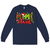 Navy mimi claus Long Sleeve Tee - MaliasSmallBusiness