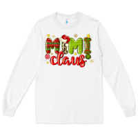 White mimi claus Long Sleeve Tee - MaliasSmallBusiness