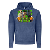 Vintage Denim let's get lucked up charolais and black angus bull Vintage Hoodie - RanaPortraitStore