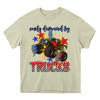 Mossy easily distracted by trucks Heavy Core Tee - AdoDesignShop
