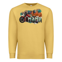 Antique Gold Badass Mama motorcycle Premium Sweatshirt - HowdyJamesFarm