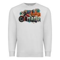 Dove Grey Badass Mama motorcycle Premium Sweatshirt - HowdyJamesFarm