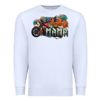 White Badass Mama motorcycle Premium Sweatshirt - HowdyJamesFarm