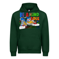 Forest Green Be a kind sole Autism Awareness Urban Hoodie - FaDigitalArtStudio