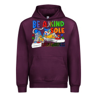 Mauve Wine Be a kind sole Autism Awareness Urban Hoodie - FaDigitalArtStudio