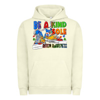 Pigment Pistachio Be a kind sole Autism Awareness Urban Hoodie - FaDigitalArtStudio