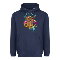 Navy Holy cow i am cute baby cow Heavyweight Hoodie - HowdyJamesFarm