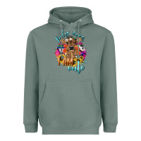 Sage Holy cow i am cute baby cow Heavyweight Hoodie - HowdyJamesFarm