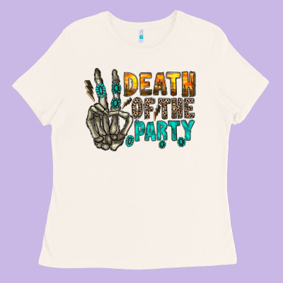 Death Of Party Ladies Tee Designed By Racoondesign