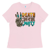 Bubblegum Pink death of party Ladies Tee - RacoonDesign