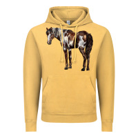 Vintage Mustard Mustang Horse Vintage Hoodie - LillyAllenDesigns