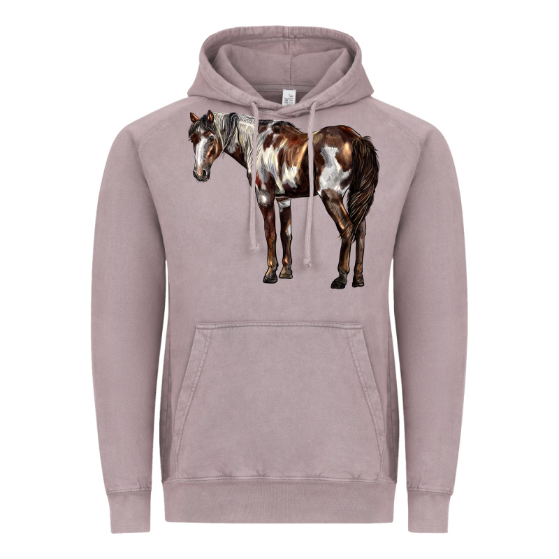 Mustang Horse Vintage Hoodie by LillyAllenDesigns | Teevron