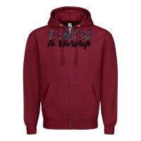 Burgundy Made to Worship Zipper Hoodie - Bettercallsaul