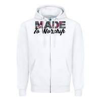 White Made to Worship Zipper Hoodie - Bettercallsaul
