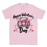 Bubblegum Pink happy valentine's day gnome truck Classic Tee - MaliasSmallBusiness