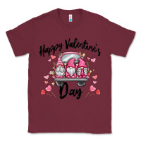 Burgundy happy valentine's day gnome truck Classic Tee - MaliasSmallBusiness