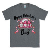 Charcoal Heather happy valentine's day gnome truck Classic Tee - MaliasSmallBusiness