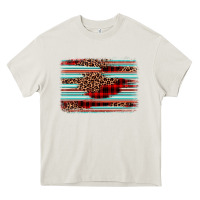 Cream leopard serape background Heavy Core Tee - BarkalooDesign