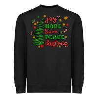 Black joy hope love peace christmas Heavyweight Sweatshirt - MaliasSmallBusiness