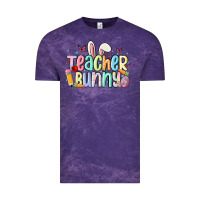 Cloud Purple teacher bunny Vintage Tee - MaliasSmallBusiness