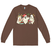 Chestnut Christmas ghosts Long Sleeve Tee - MaliasSmallBusiness