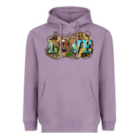 Lavender Love baby Cow Heavyweight Hoodie - HowdyJamesFarm