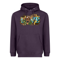 Plum Love baby Cow Heavyweight Hoodie - HowdyJamesFarm