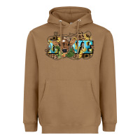 Toasted Coconut Love baby Cow Heavyweight Hoodie - HowdyJamesFarm