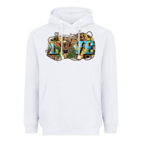 White Love baby Cow Heavyweight Hoodie - HowdyJamesFarm