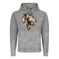 Cloud Rock Mustang Horse Vintage Hoodie - LillyAllenDesigns