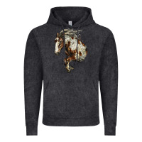 Vintage Black Mustang Horse Vintage Hoodie - LillyAllenDesigns