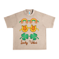 French Oak lucky vibes st. patrick's day Urban Heavy Tee - MaliasSmallBusiness