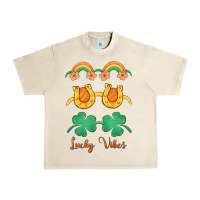 Sandshell lucky vibes st. patrick's day Urban Heavy Tee - MaliasSmallBusiness