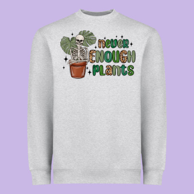 Never Enough Plants Heavyweight Sweatshirt Designed By Maliassmallbusiness