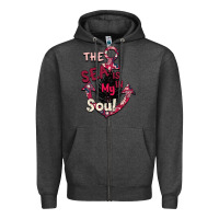 Charcoal Heather Summer decor The sea is in my Soul Zipper Hoodie - Bettercallsaul