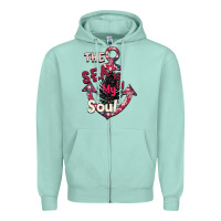 Seafoam Summer decor The sea is in my Soul Zipper Hoodie - Bettercallsaul