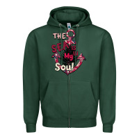 Sports Green Summer decor The sea is in my Soul Zipper Hoodie - Bettercallsaul