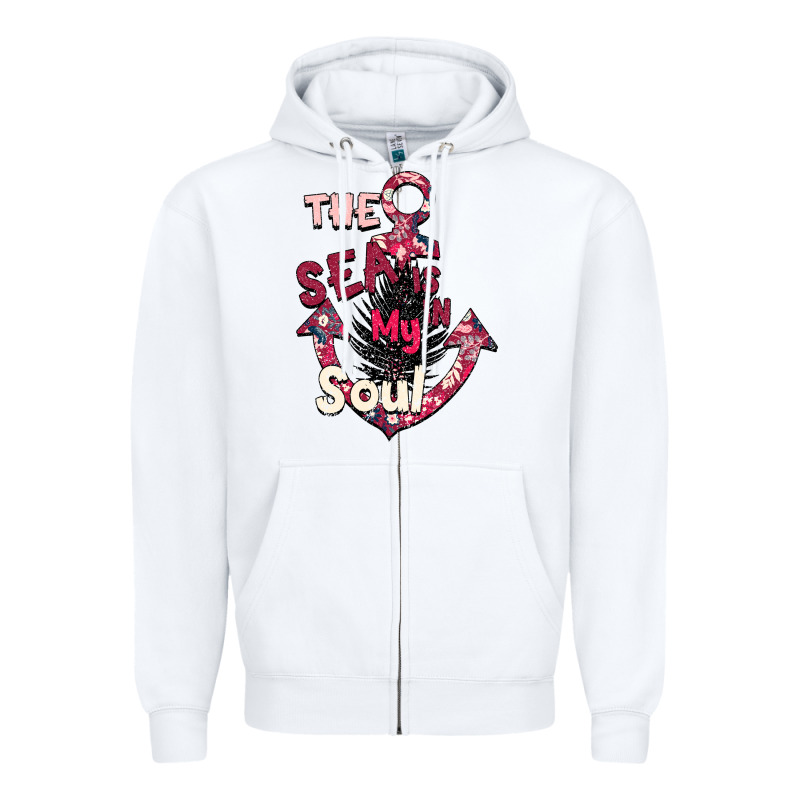 Summer Decor The Sea Is In My Soul Zipper Hoodie by Bettercallsaul | Teevron