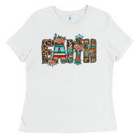 White faith Ladies Tee - RacoonDesign
