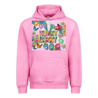 Fuchsia Pink Hunny Bunny And Egg Easter Tumbler Urban Hoodie - BundleAndBundleShop