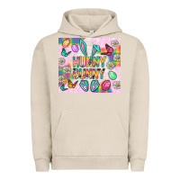 Pigment French Oak Hunny Bunny And Egg Easter Tumbler Urban Hoodie - BundleAndBundleShop