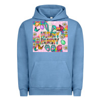 Pigment Pebble Blue Hunny Bunny And Egg Easter Tumbler Urban Hoodie - BundleAndBundleShop