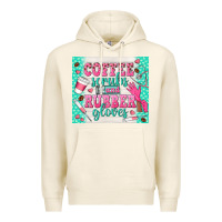Tofu coffee scrubs and rubber gloves Premium Hoodie - TumblerDesignByShophia