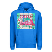 True Royal coffee scrubs and rubber gloves Premium Hoodie - TumblerDesignByShophia