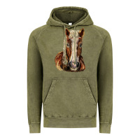 Vintage Olive Belgian Horse Vintage Hoodie - LillyAllenDesigns