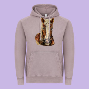 Belgian Horse Vintage Hoodie Designed By Lillyallendesigns