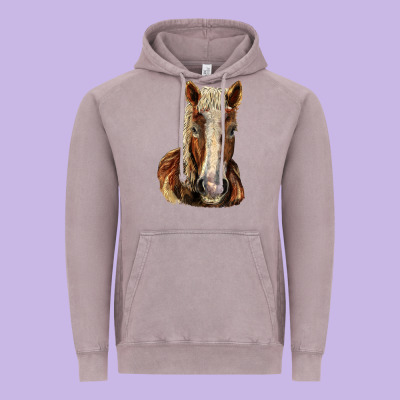 Belgian Horse Vintage Hoodie Designed By Lillyallendesigns