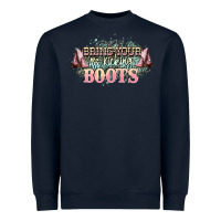 Bring Your Ass Kicking Boots Heavyweight Sweatshirt | Teevron