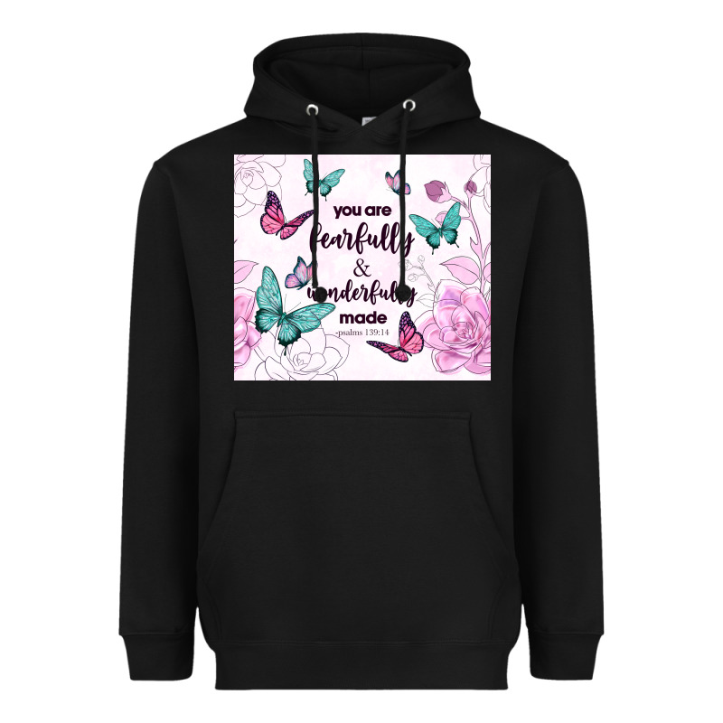 You Are Fearfully And Wonderfully Made Heavyweight Hoodie by TumblerDesignByShophia | Teevron